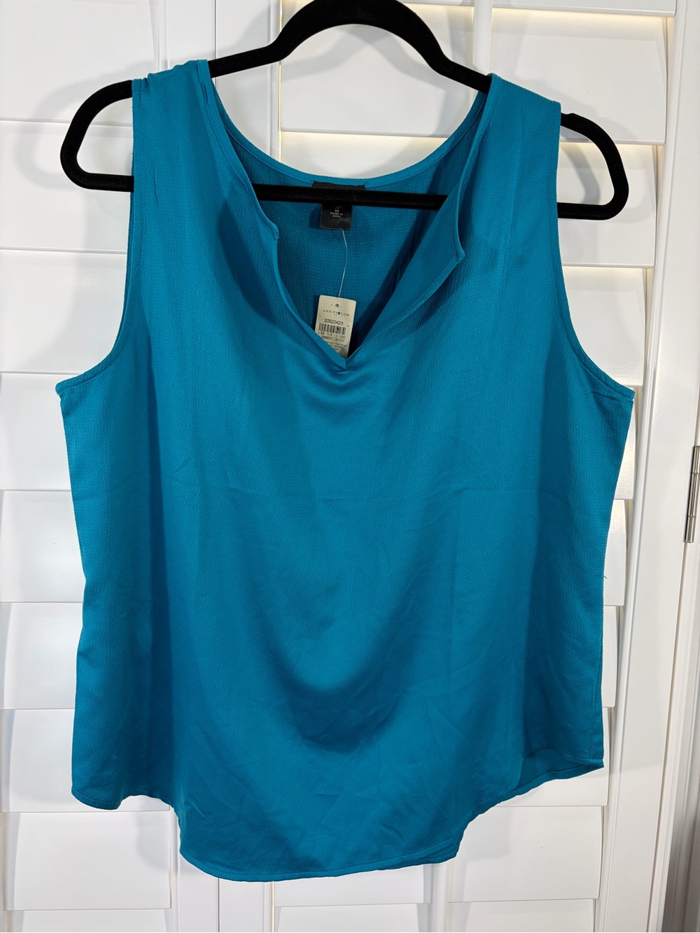 NWT Ann Taylor Teal Sleeveless V-Neck Camisole (M)